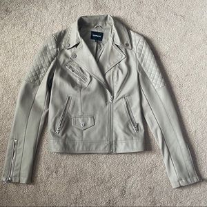 Express Quilted Faux Leather Jacket